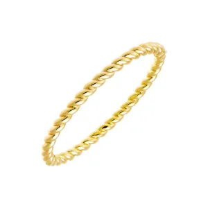 Solid Twisted Rope Bangle Bracelet