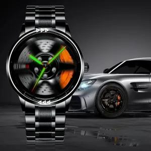 Spinning Men's Sports 360° Rotate Wheel Watches