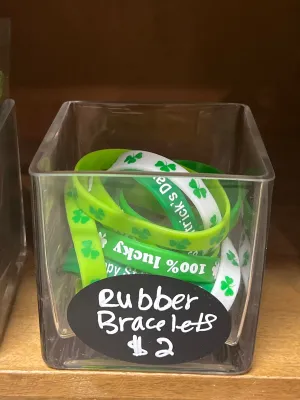 St. Patrick’s Day Rubber Bracelets