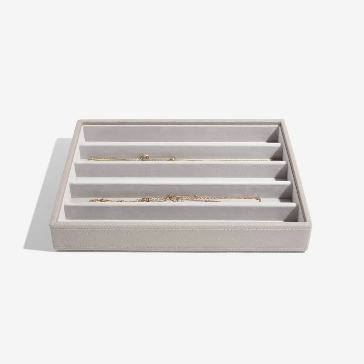 Stackers Classic Jewellery Box (5 Section Layer) - Taupe