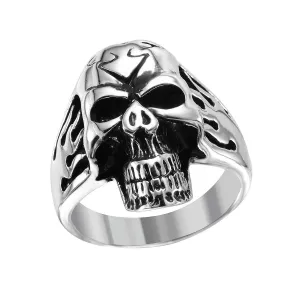 Stainless Steel Mens Skull Ring