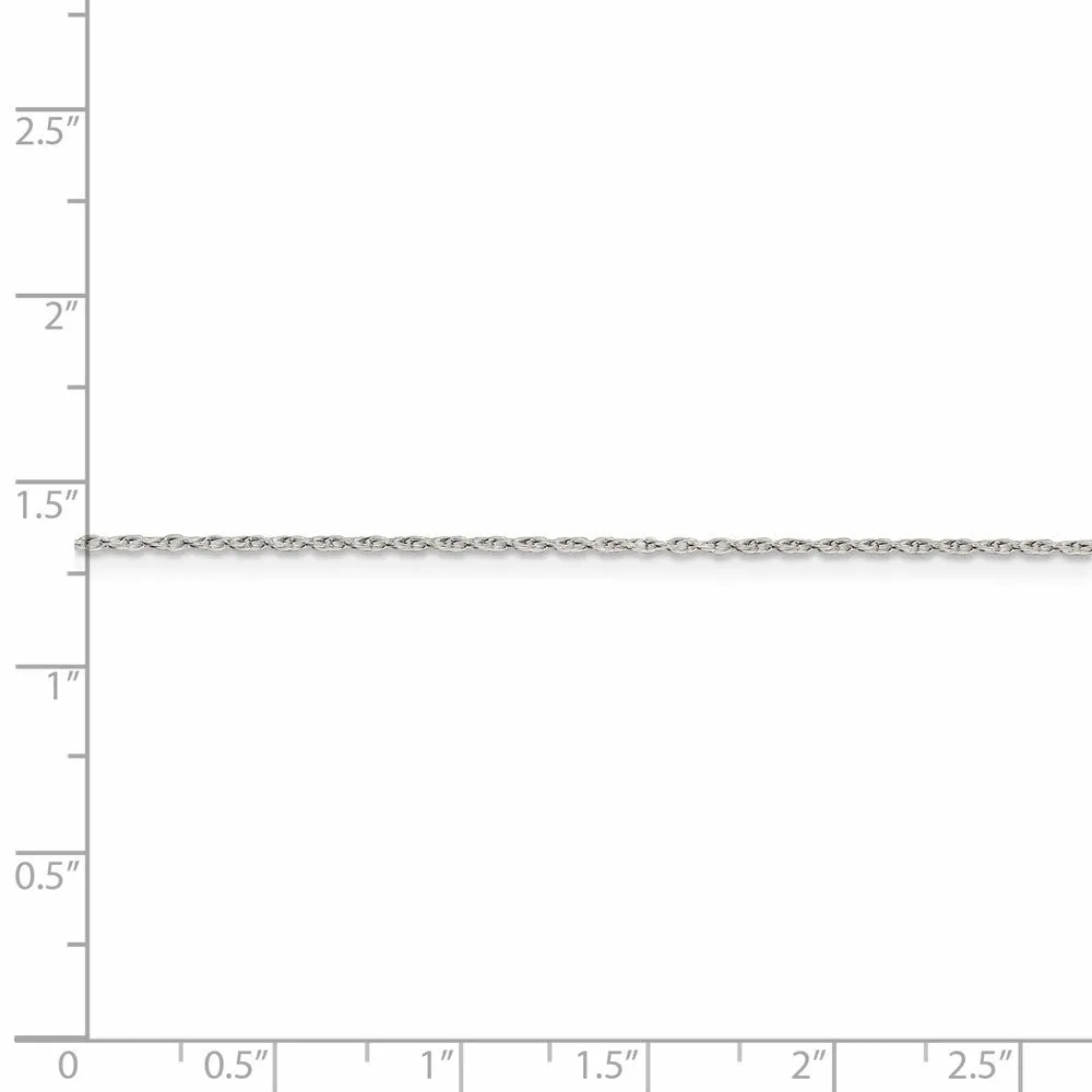 Sterling Silver 1.25mm Loose Rope Chain