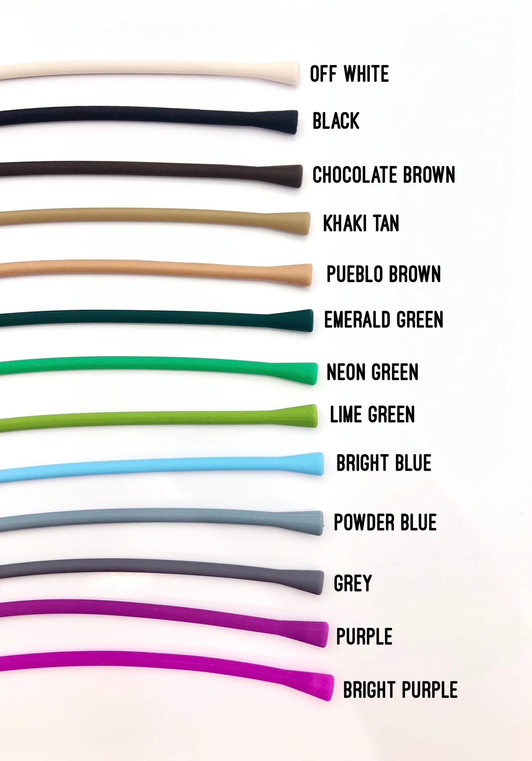 Stretchy Tahitian and Edison Silicone Bracelet 25 Colors Available