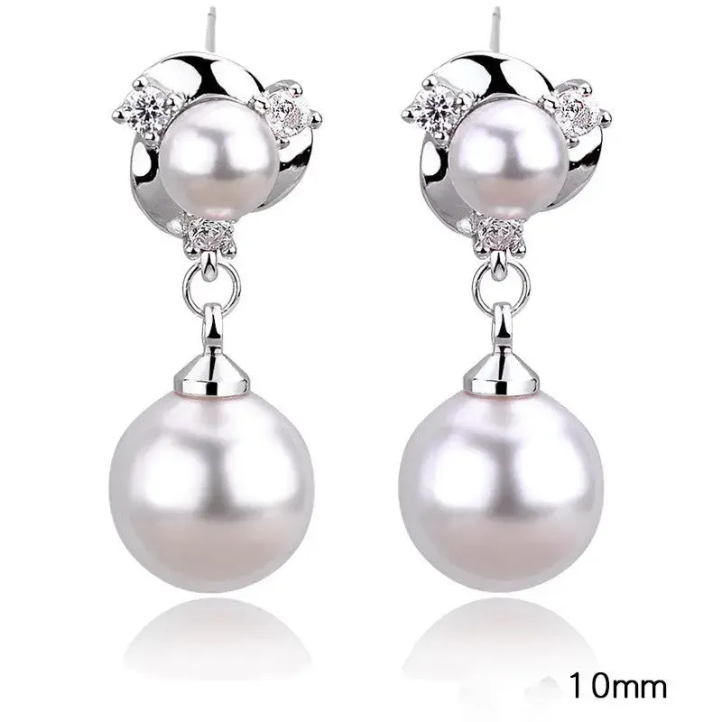 Style Tassel Clip Sterling Silver Women Earrings