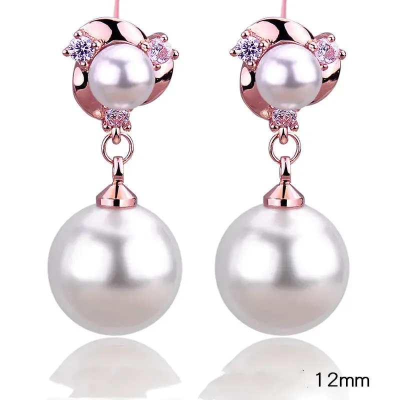 Style Tassel Clip Sterling Silver Women Earrings