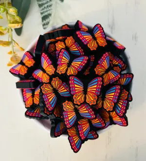 Sunset Butterfly Silicone Focal Beads Wholesale, Animal Shape Silicone Bead