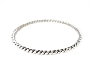 The Classic Rope Bangle (4mm) - 8"