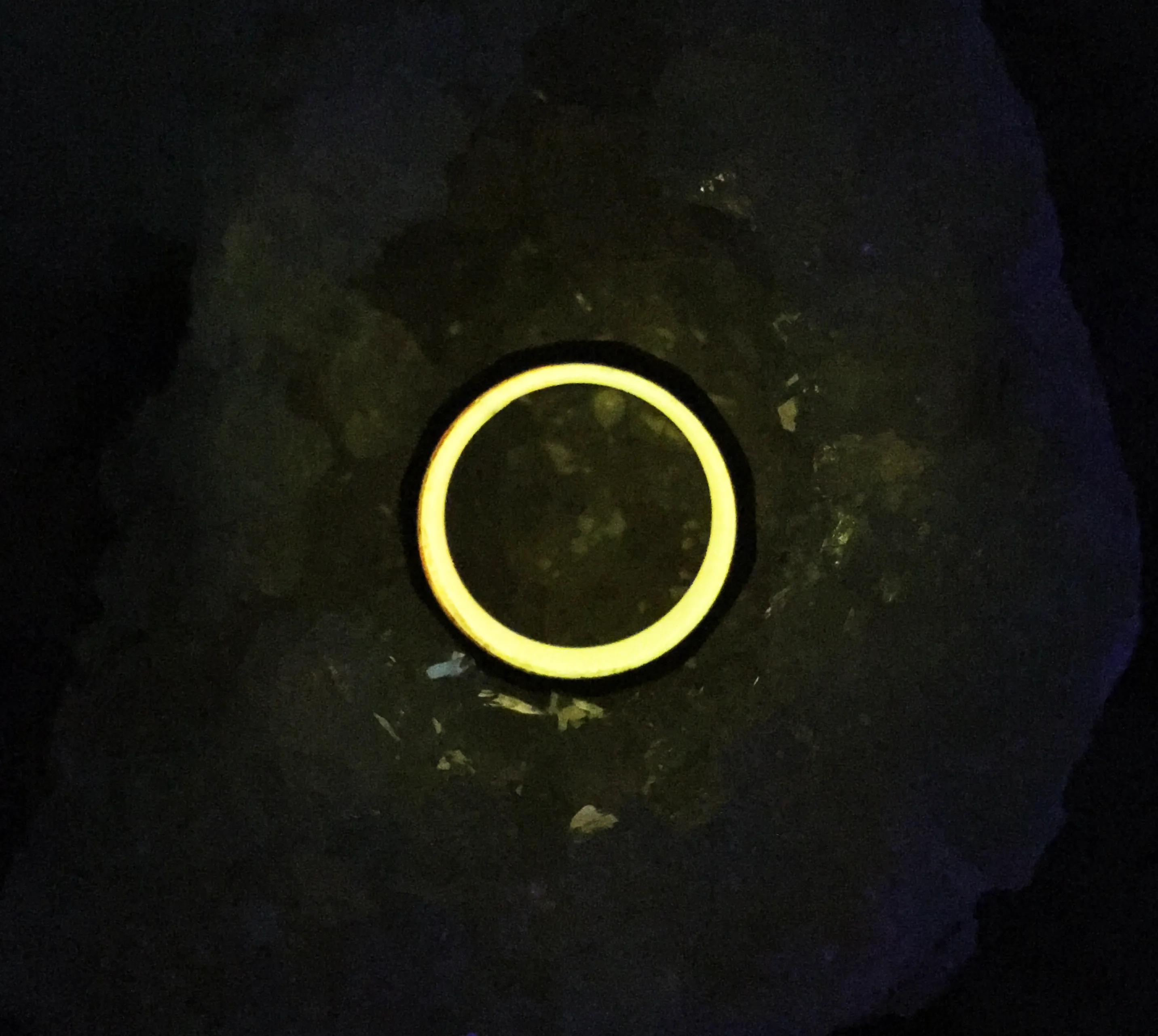 The Hourglass - Carbon Fiber Glow Ring