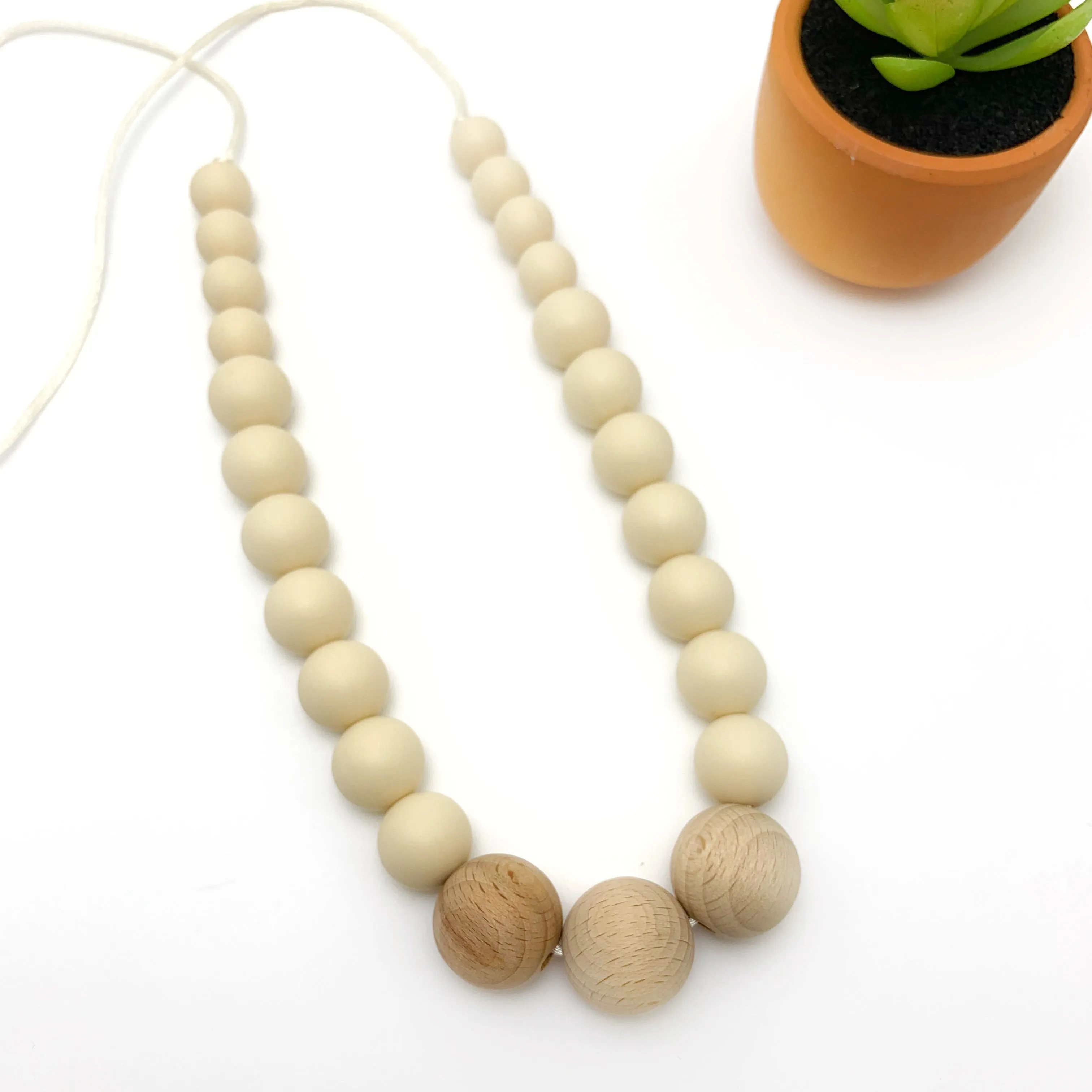 The Santorini Safe Sensory Teething Necklace