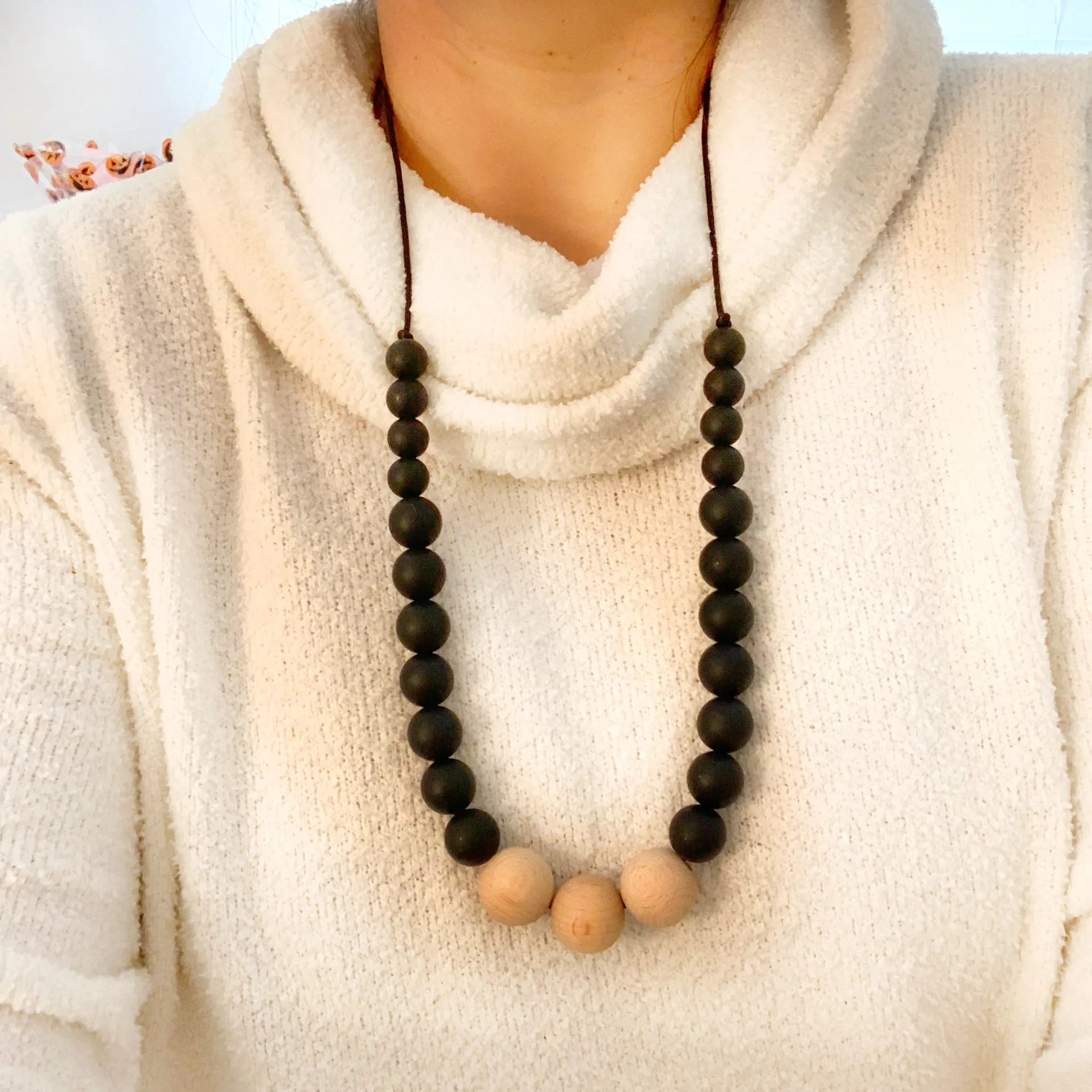 The Santorini Safe Sensory Teething Necklace