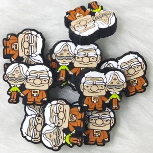The UP Couple Silicone Focal Beads Wholesale, Character focal beads