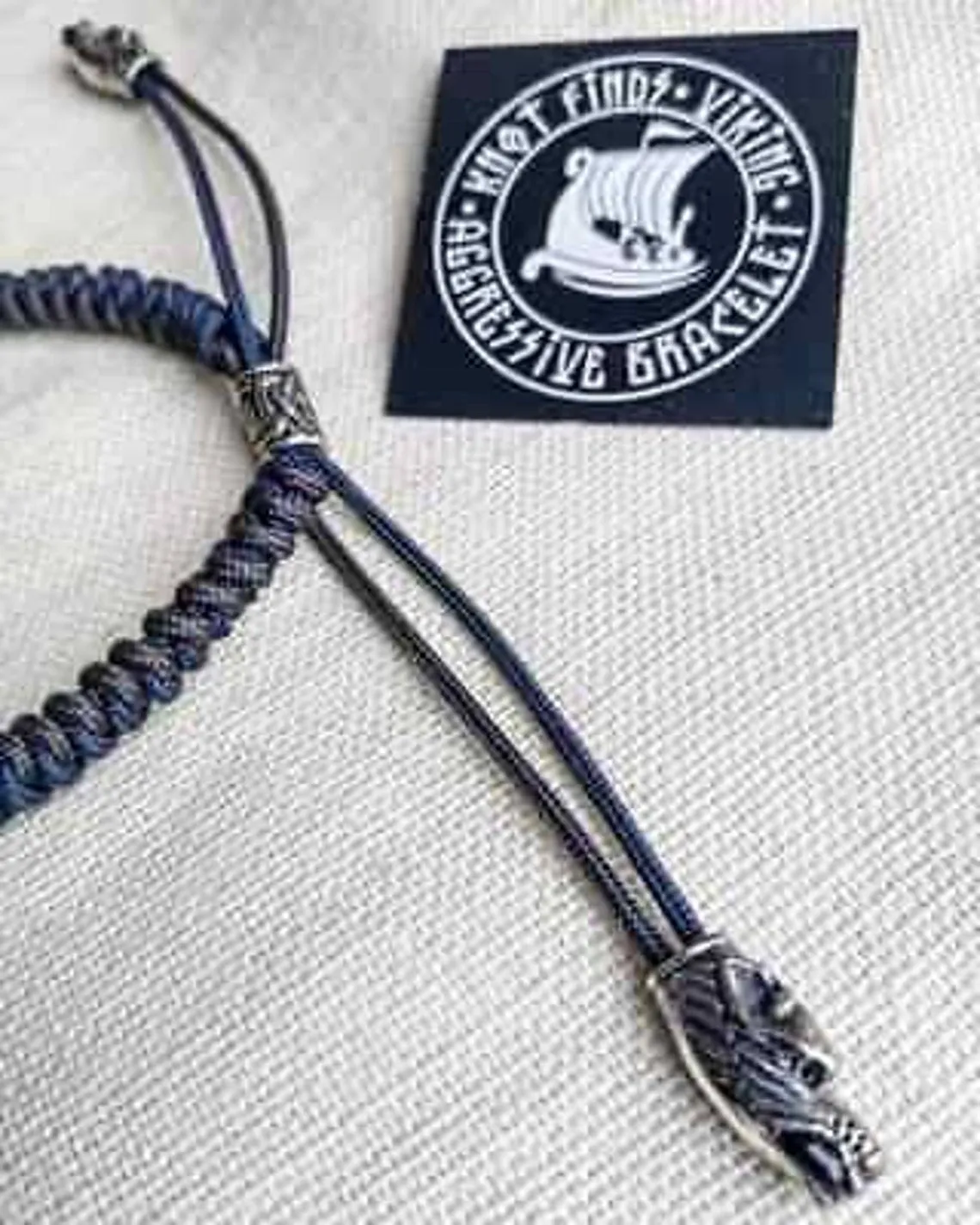 Thor's Hammer necklace. Mjöllnir pendant, Paracord jewelry. Viking style. Mens accessories.
