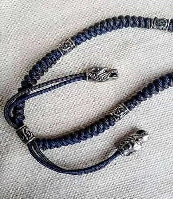 Thor's Hammer necklace. Mjöllnir pendant, Paracord jewelry. Viking style. Mens accessories.