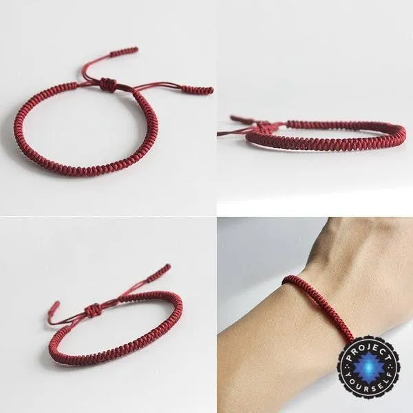 Tibetan Blessings Knot Rope Bracelet