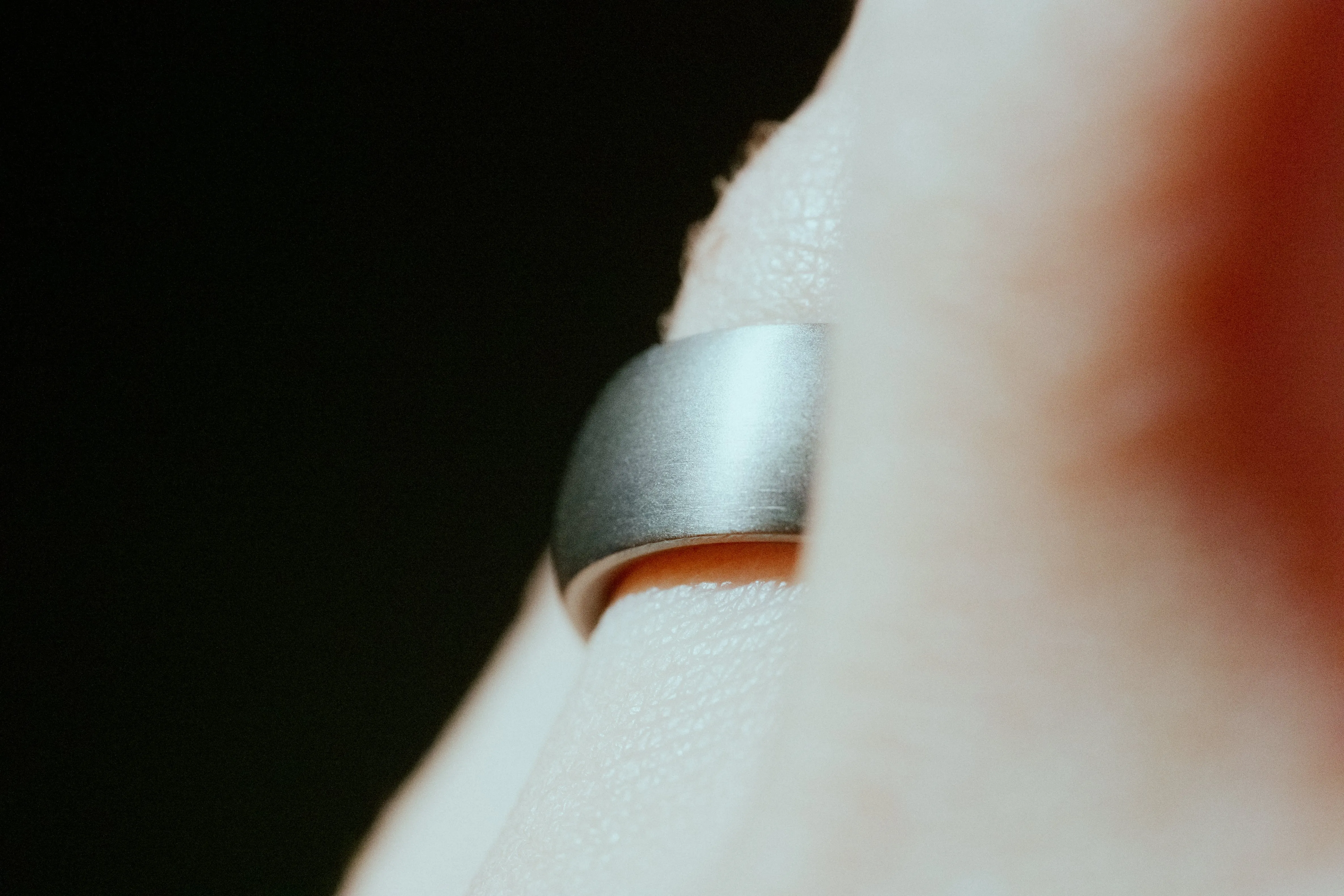 Titanium and Forged Carbon Fiber Mens Wedding Band