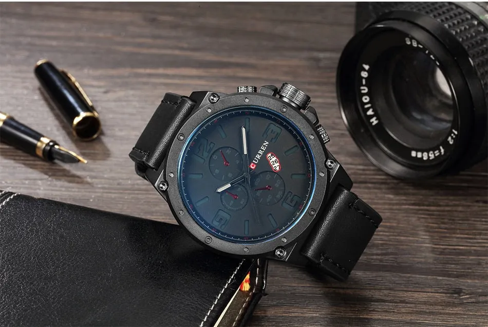 Top Luxury Brand CURREN Watches Men Fashion Sports Quartz Watch Mens Chronograph Casual Waterproof Clock Male Relogio Masculino