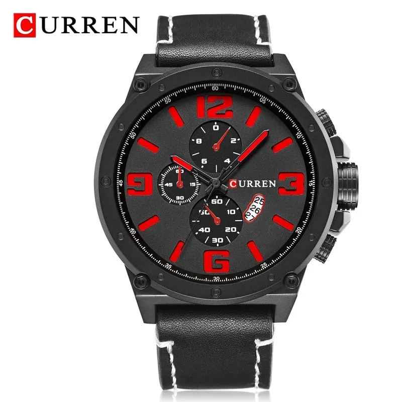 Top Luxury Brand CURREN Watches Men Fashion Sports Quartz Watch Mens Chronograph Casual Waterproof Clock Male Relogio Masculino