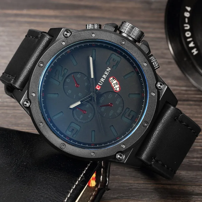 Top Luxury Brand CURREN Watches Men Fashion Sports Quartz Watch Mens Chronograph Casual Waterproof Clock Male Relogio Masculino