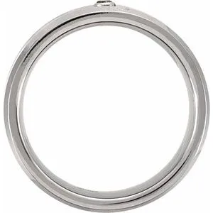 Tungsten & Carbon Fiber .05 CT Diamond Band TAR445D - 8 mm