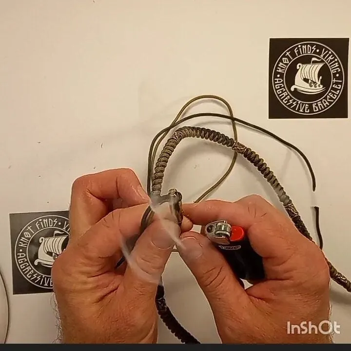 Tutorials weaving thin paracord necklace. Viking jewelry. Runic necklace, Thor's Hammer pendant. Mjolnir