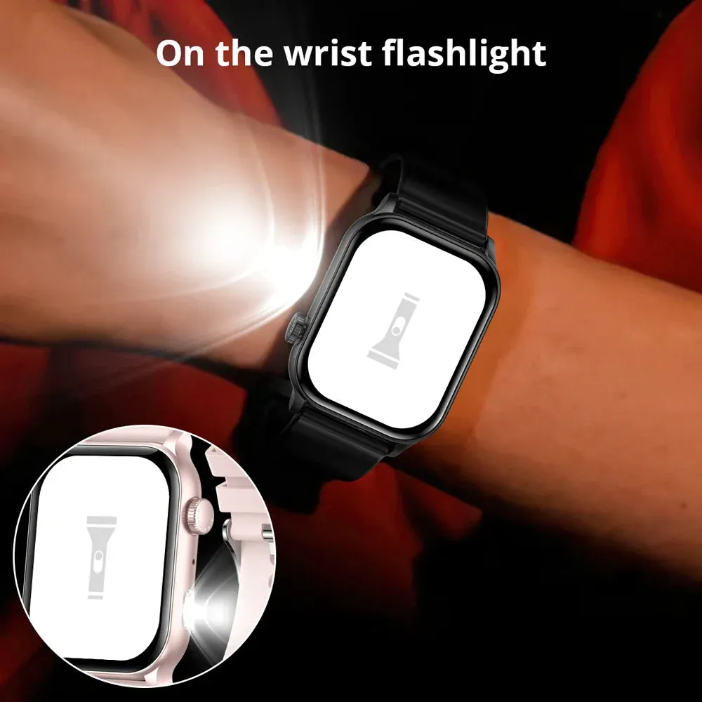 Unisex 1.95 Inch Hd Amoled Smartwatch With Voice Calling And Health Monitoring