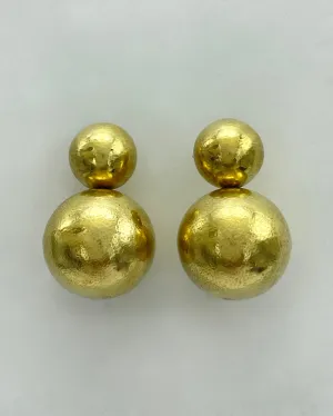 Vaubel Designs Ball Drop on Ball Top Clip Earrings