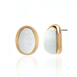 White Sharkskin Earrings